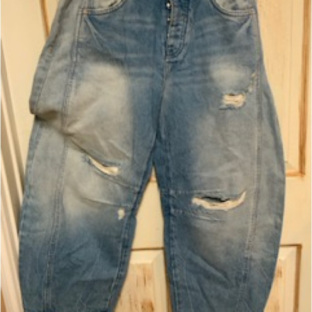 We The Free X Free People- Good Luck mid rise barrel jeans - Picture 8 of 10